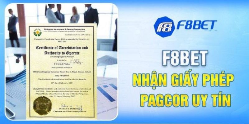 giấy chứng nhận PAGCOR cho f8betno1