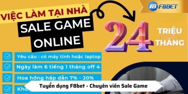 Việc làm Sale game Online tại F8BET 